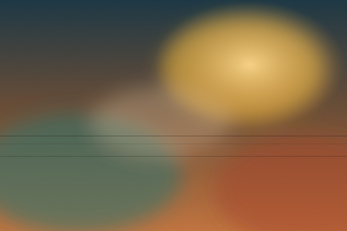 Placeholder cover - an abstract dusk landscape in teal and rust